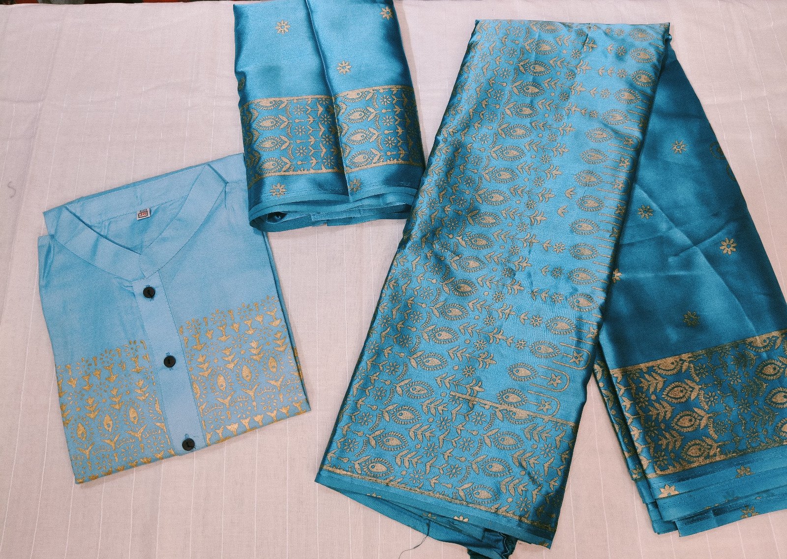 জাপানি সিল্ক শাড়ি নরম ও আরামদায়ক স্কিন প্রিন্টের নিখুঁত কাজ